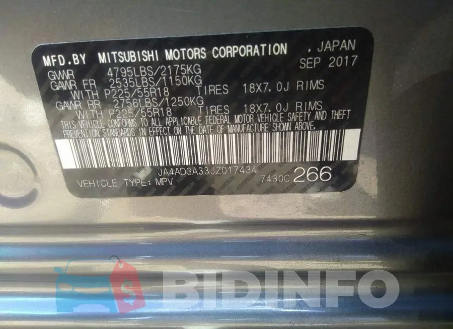 JA4AD3A33JZ017434 Photo# 9