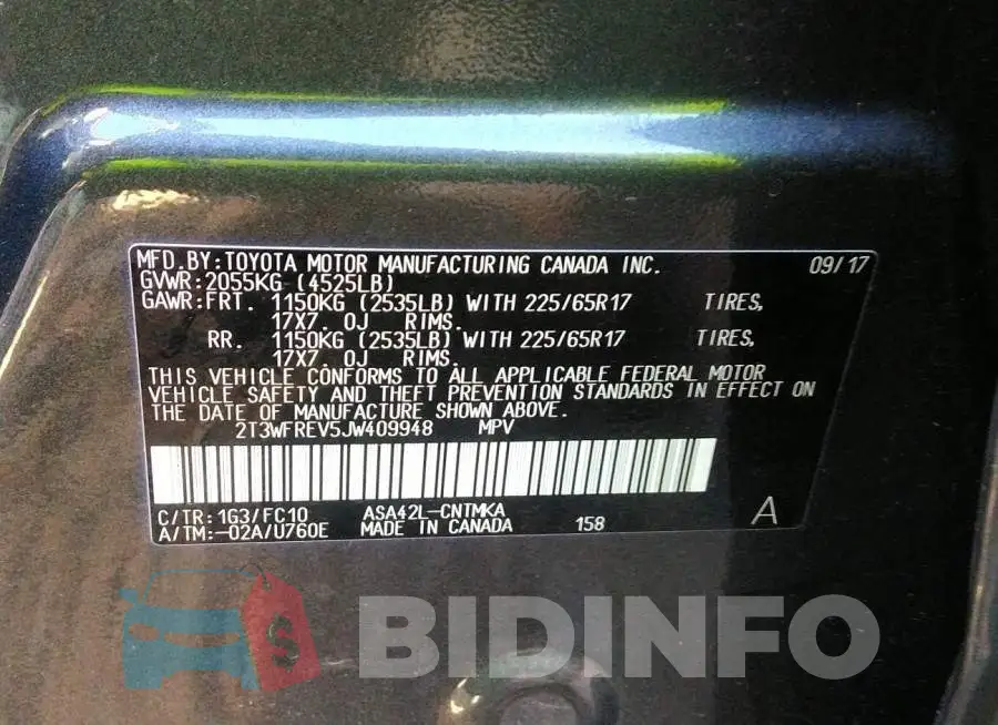2T3WFREV5JW409948 Photo# 9