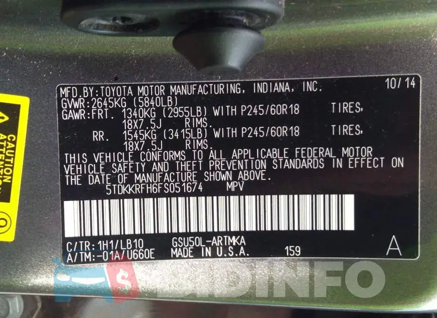 5TDKKRFH6FS051674 Photo# 9