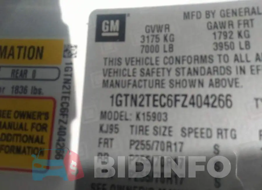 1GTN2TEC6FZ404266 Photo# 9