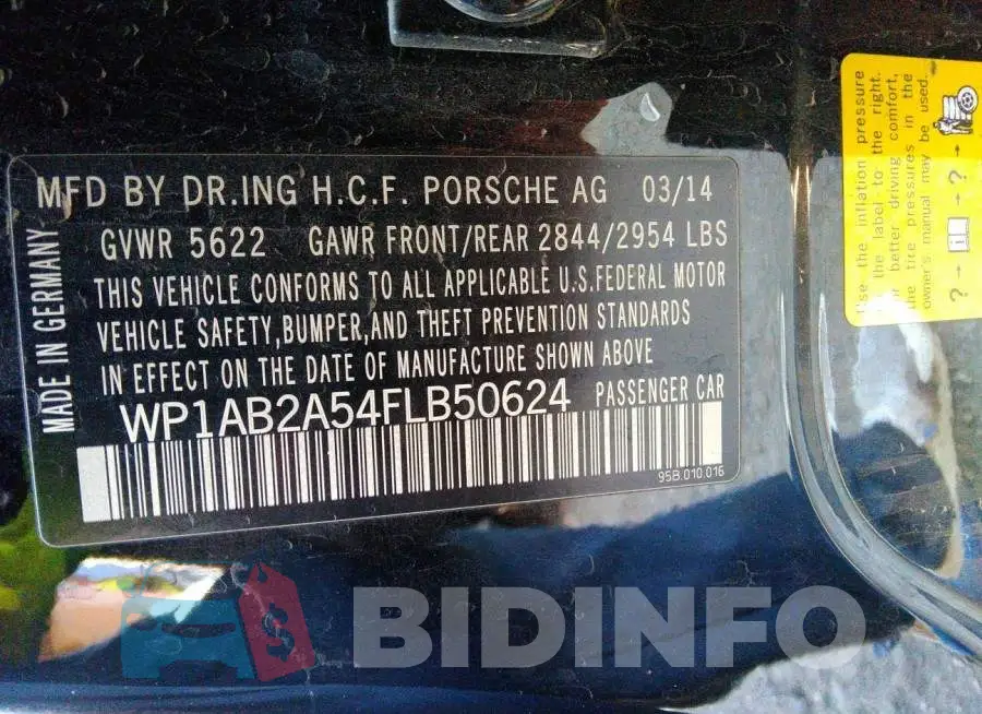 WP1AB2A54FLB50624 Photo# 9