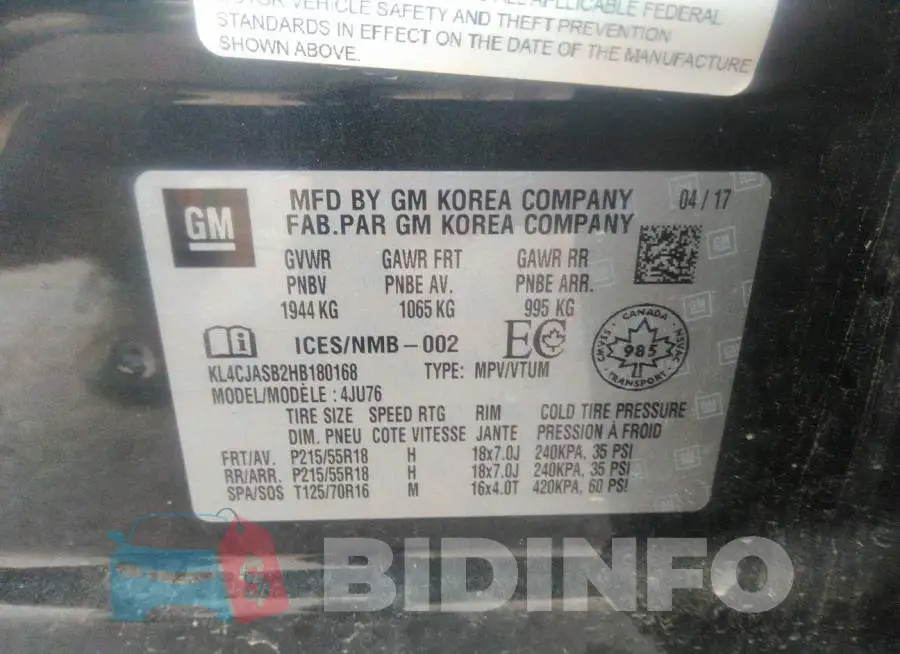 KL4CJASB2HB180168 Photo# 9
