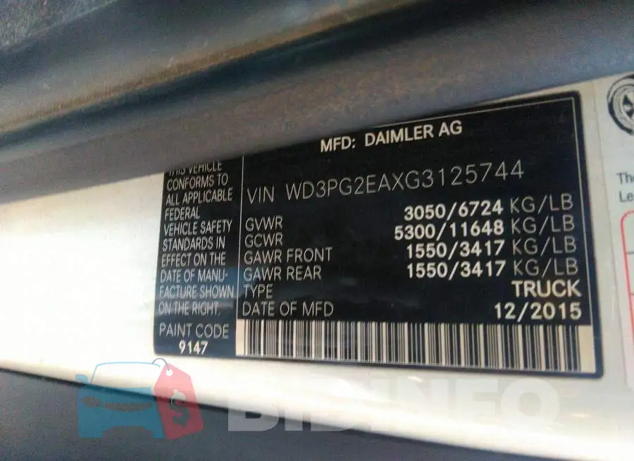 WD3PG2EAXG3125744 Photo# 9