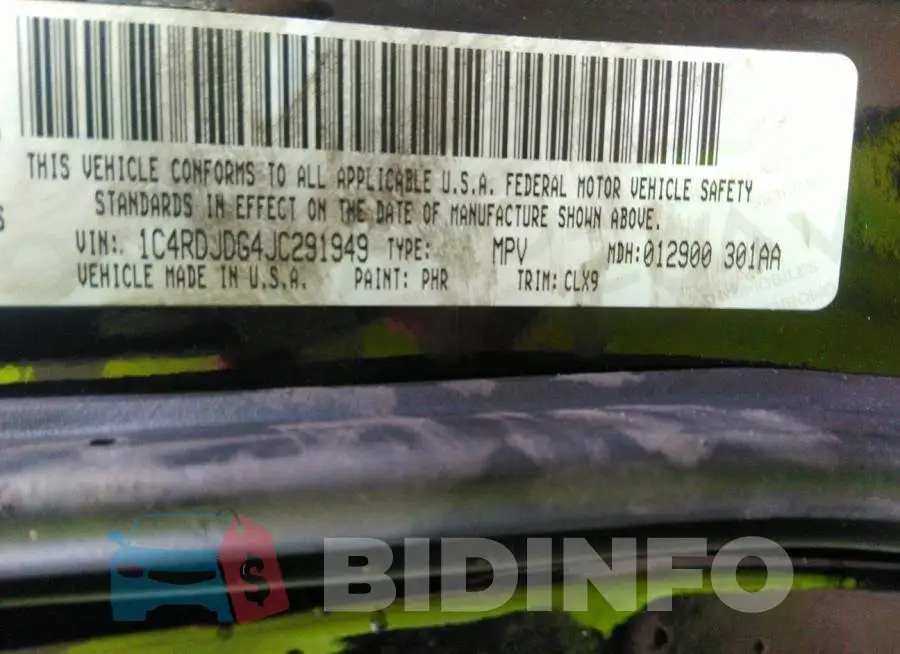 1C4RDJDG4JC291949 Photo# 9