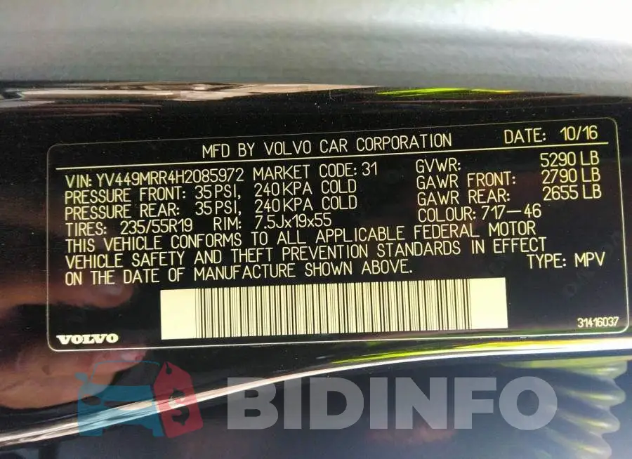YV449MRR4H2085972 Photo# 9