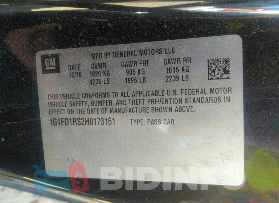 1G1FD1RS2H0173161 Photo# 9