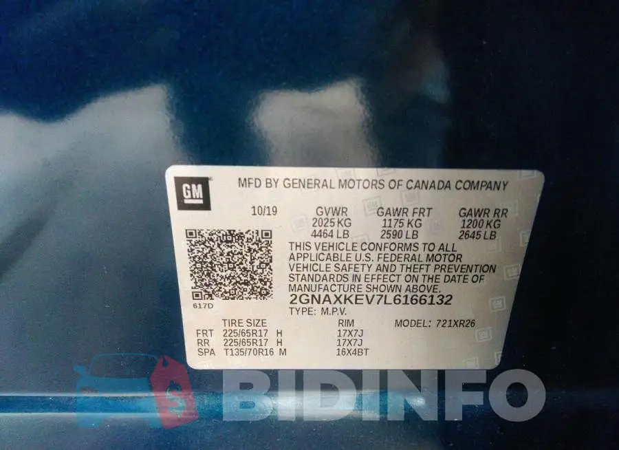 2GNAXKEV7L6166132 Photo# 9