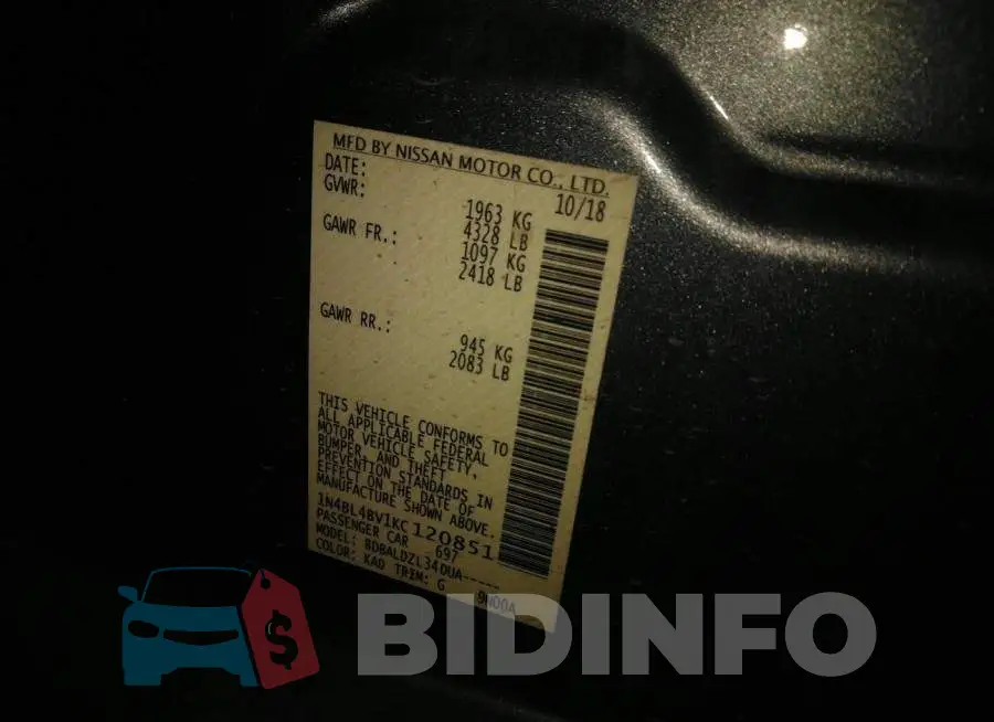 004BL4BV1KC120851 Photo# 9