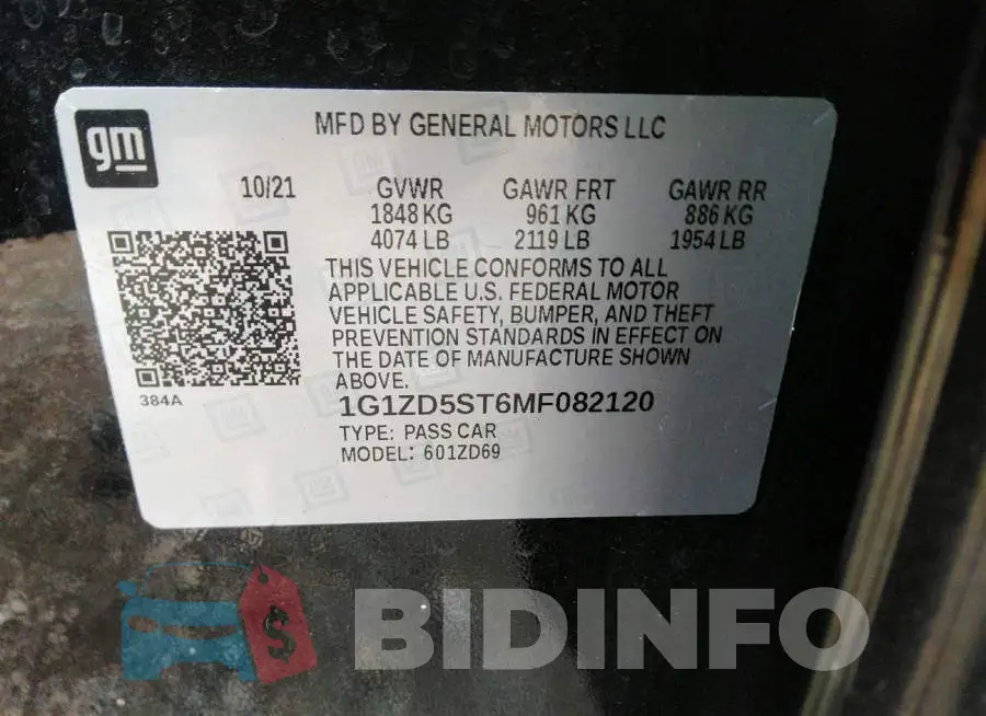 1G1ZD5ST6MF082120 Photo# 9