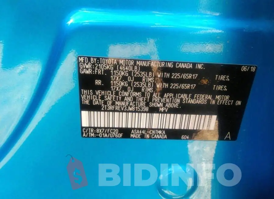 2T3RFREV3JW815398 Photo# 9