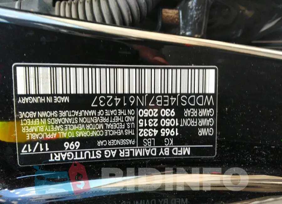 WDDSJ4EB7JN614237 Photo# 9