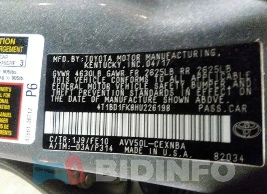 4T1BD1FK8HU226198 Photo# 9