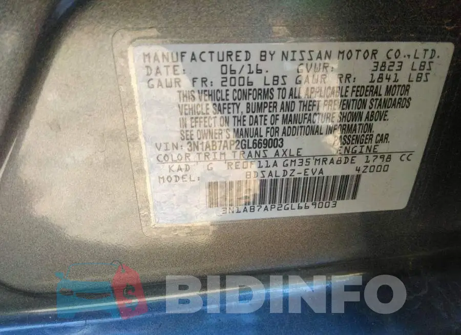 3N1AB7AP2GL669003 Photo# 9