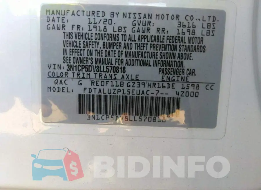 3N1CP5DV8LL570818 Photo# 9