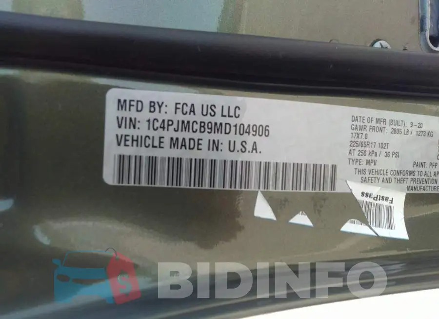 1C4PJMCB9MD104906 Photo# 9