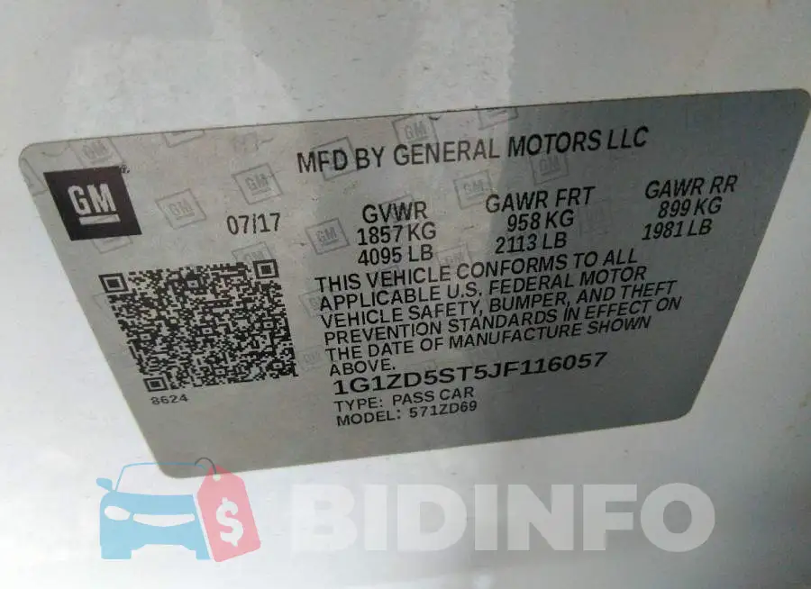1G1ZD5ST5JF116057 Photo# 9