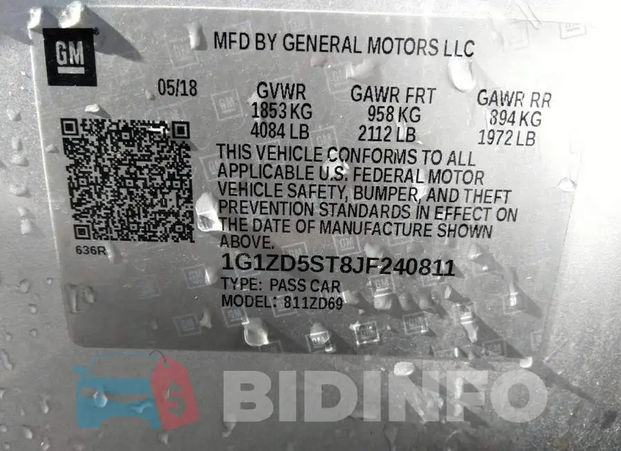1G1ZD5ST8JF240811 Photo# 9