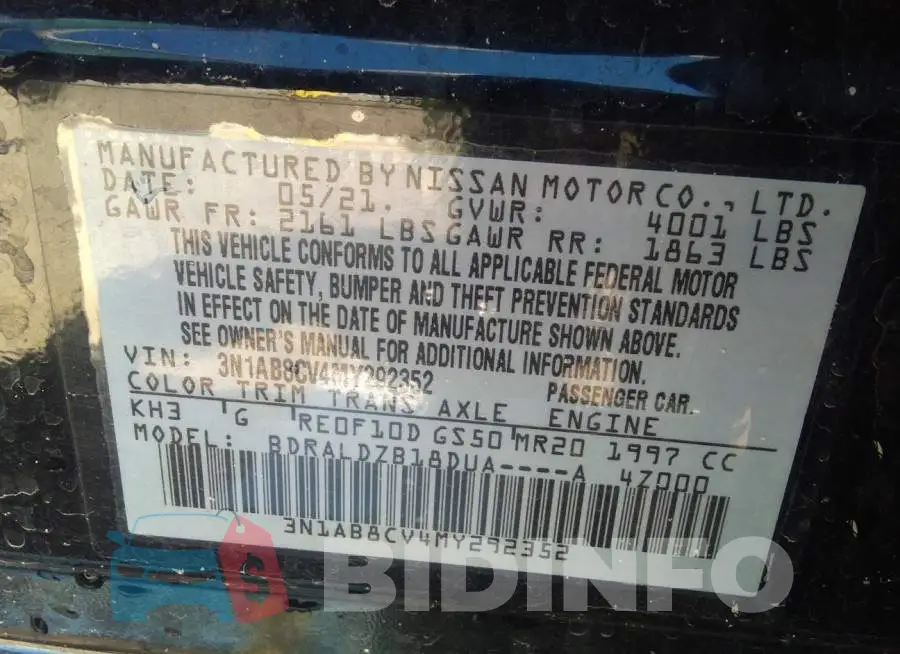 3N1AB8CV4MY292352 Photo# 9