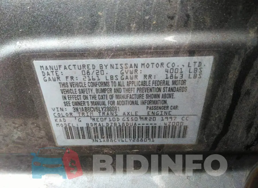3N1AB8CV6LY288091 Photo# 9