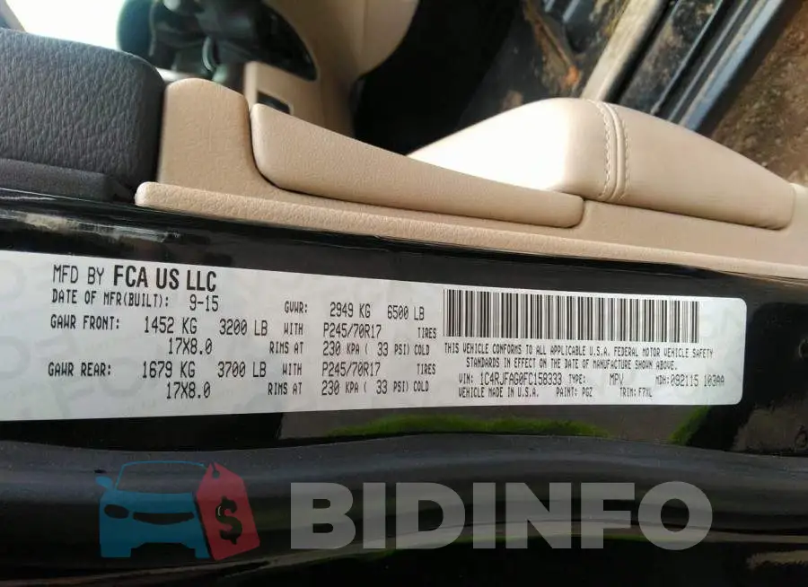 1C4RJFAG0FC158333 Photo# 9