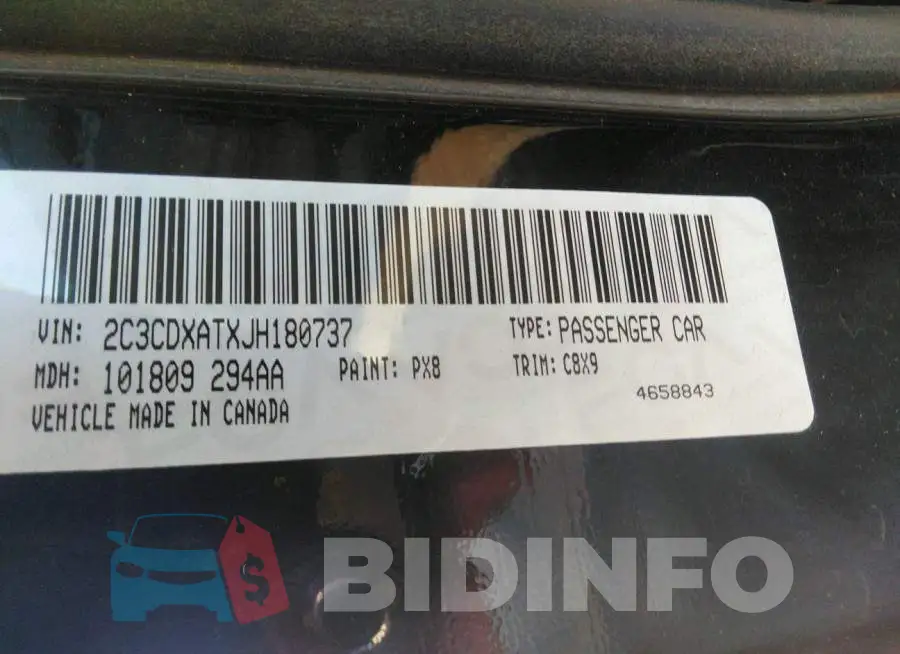 2C3CDXATXJH180737 Photo# 9