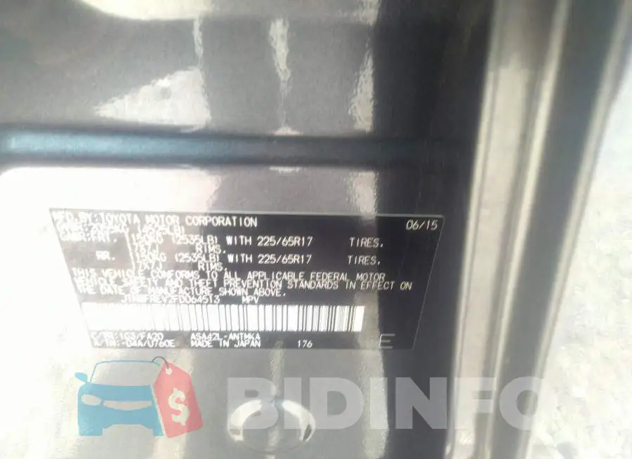 JTMWFREV2FD064513 Photo# 9