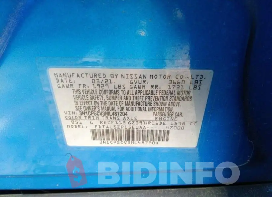 3N1CP5CV3ML487204 Photo# 9