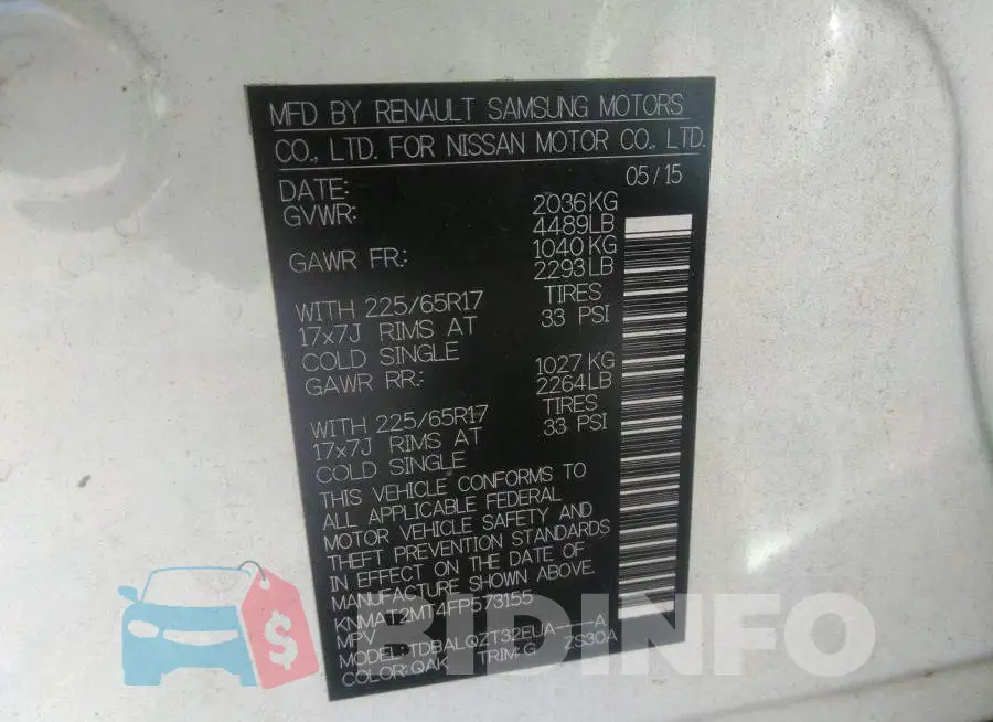 KNMAT2MT4FP573155 Photo# 9