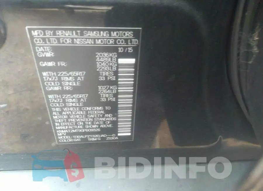 KNMAT2MT9GP609326 Photo# 9
