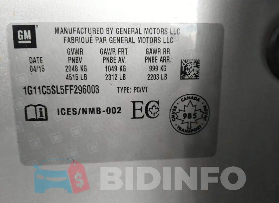 1G11C5SL5FF296003 Photo# 9