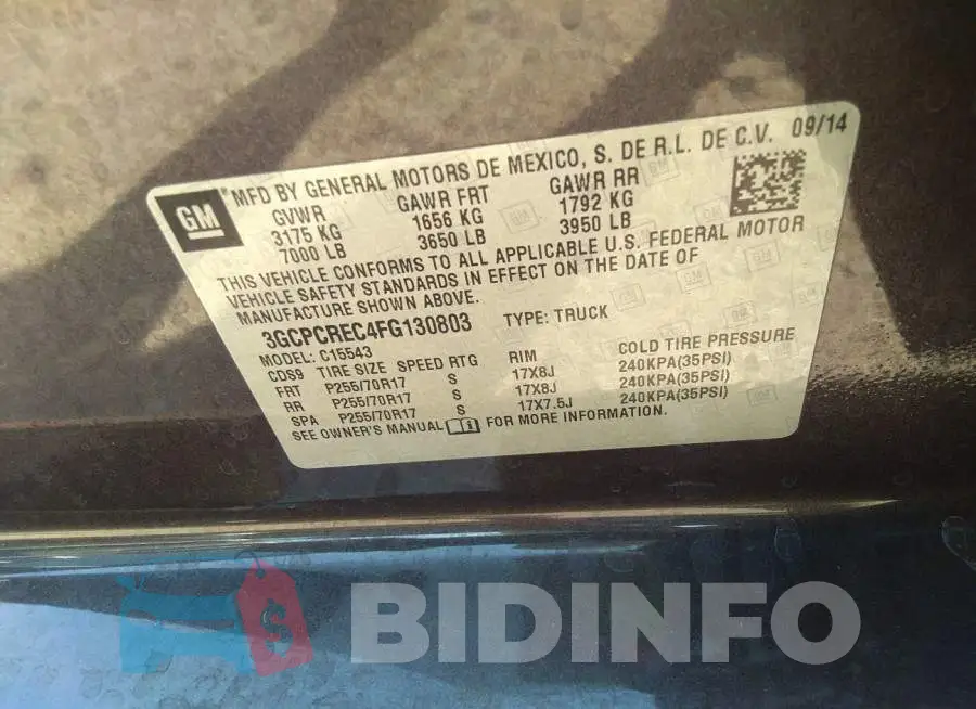 3GCPCREC4FG130803 Photo# 9