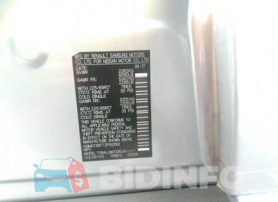 KNMAT2MT7JP510561 Photo# 9