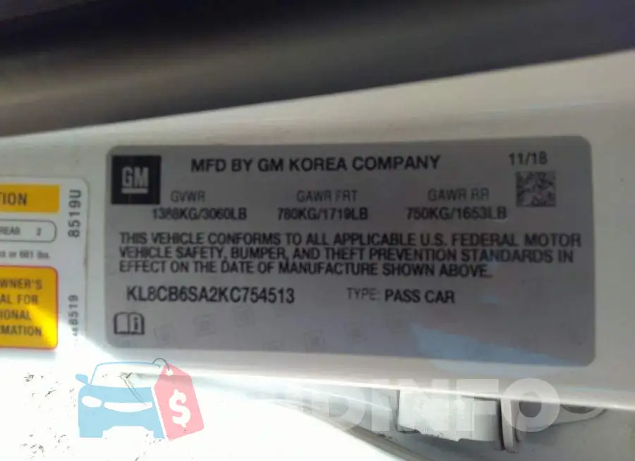KL8CB6SA2KC754513 Photo# 9