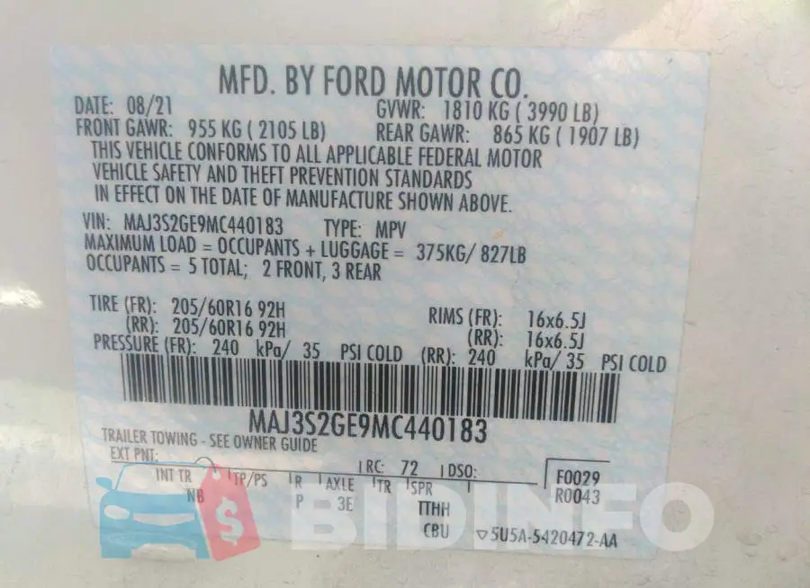MAJ3S2GE9MC440183 Photo# 9