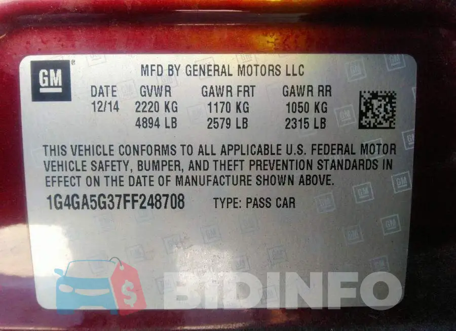 1G4GA5G37FF248708 Photo# 9