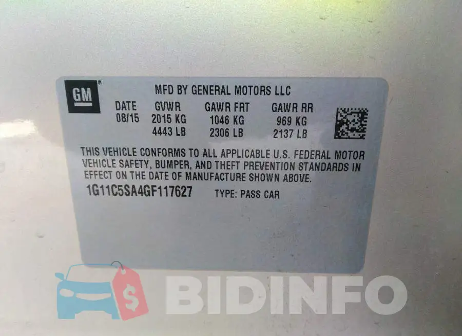1G11C5SA4GF117627 Photo# 9