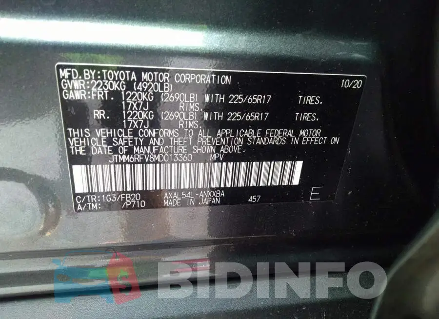 JTMM6RFV8MD013360 Photo# 9