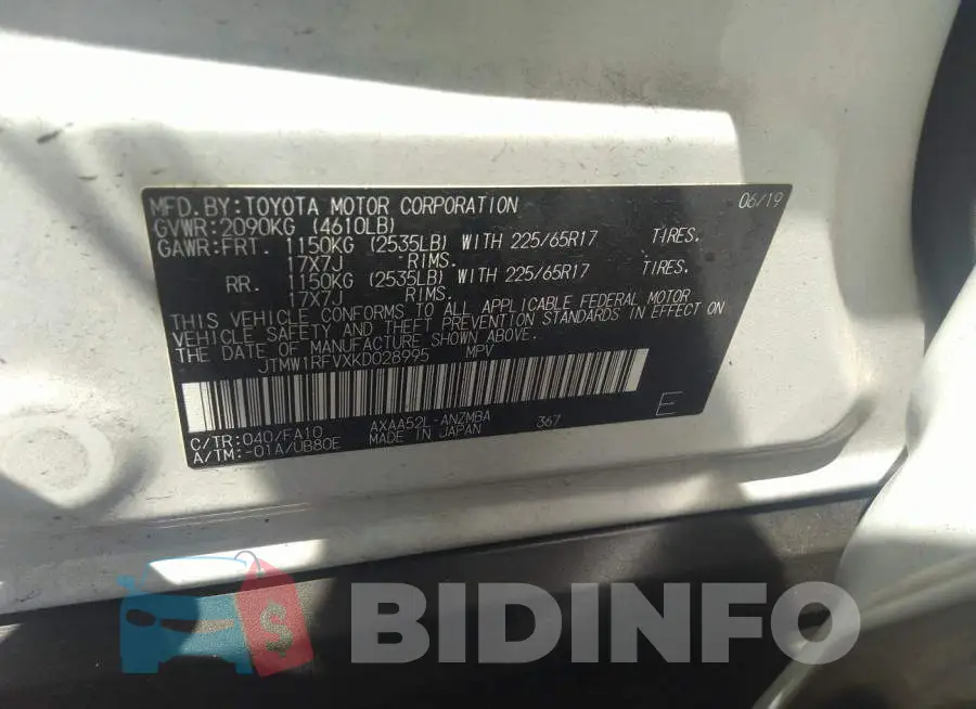 JTMW1RFVXKD028995 Photo# 9
