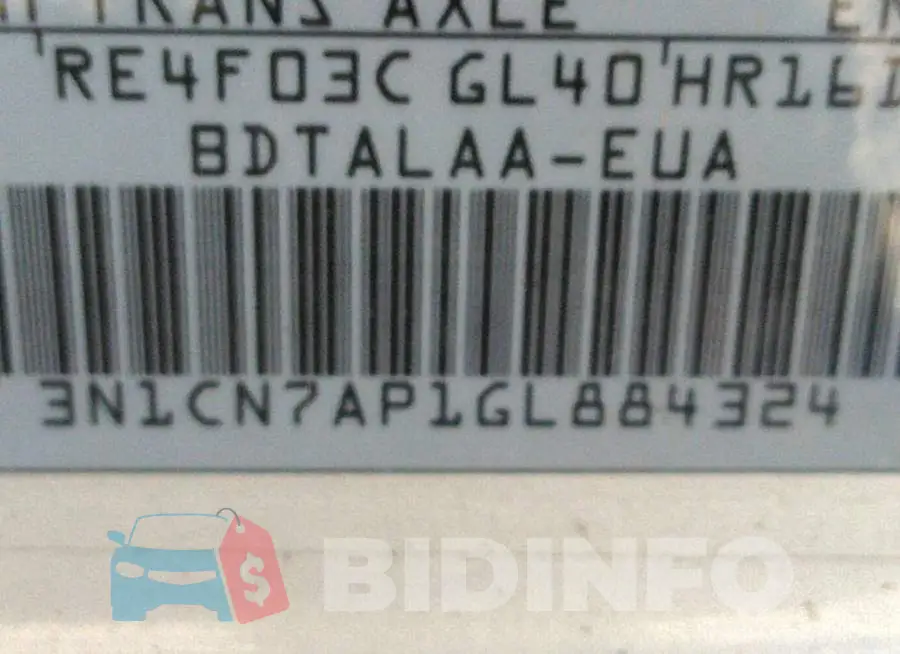3N1CN7AP1GL884324 Photo# 9