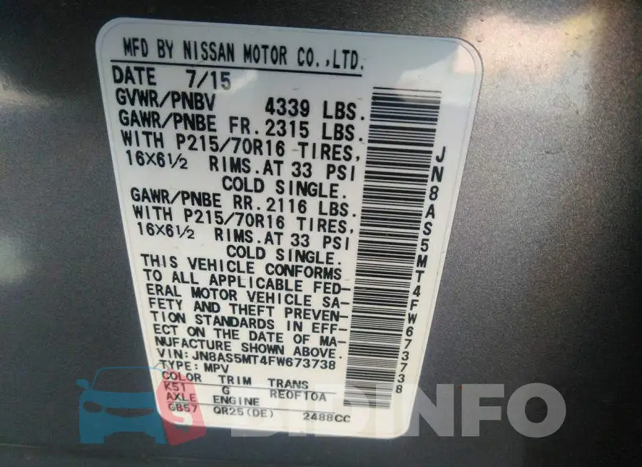 JN8AS5MT4FW673738 Photo# 9