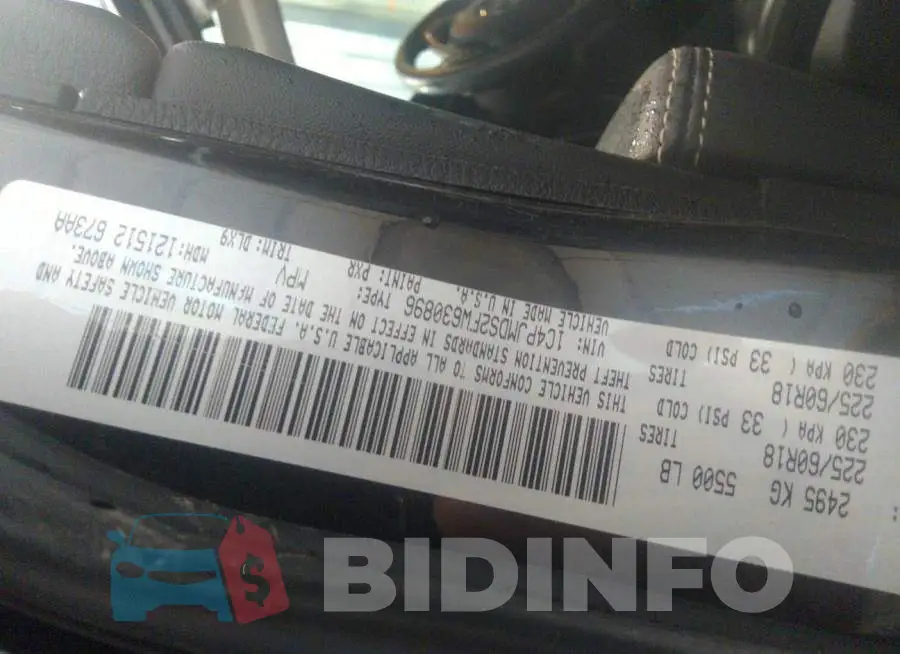 1C4PJMDS2FW630896 Photo# 9