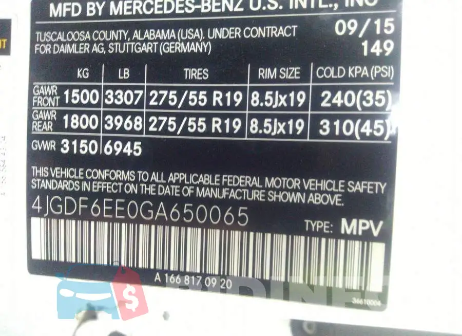 4JGDF6EE0GA650065 Photo# 9