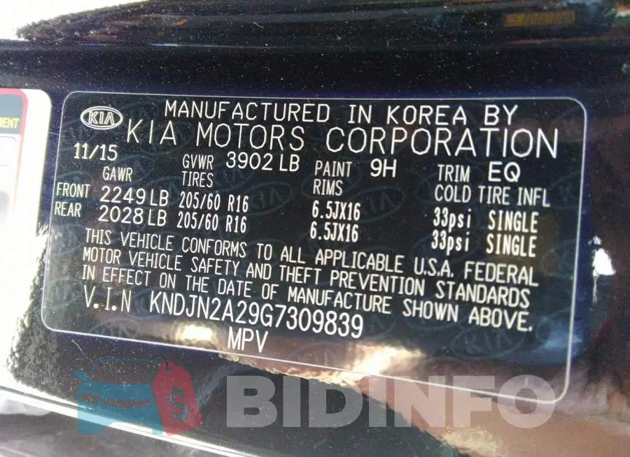KNDJN2A29G7309839 Photo# 9