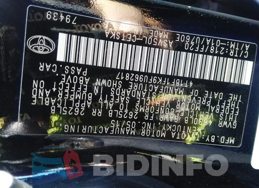 4T1BF1FK9FU962817 Photo# 9