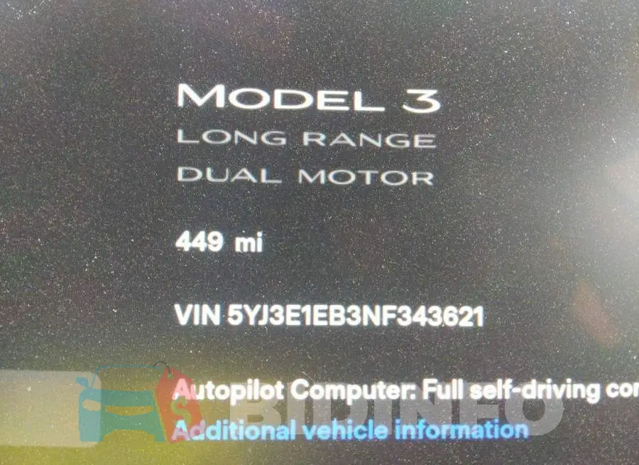 5YJ3E1EB3NF343621 Photo# 7