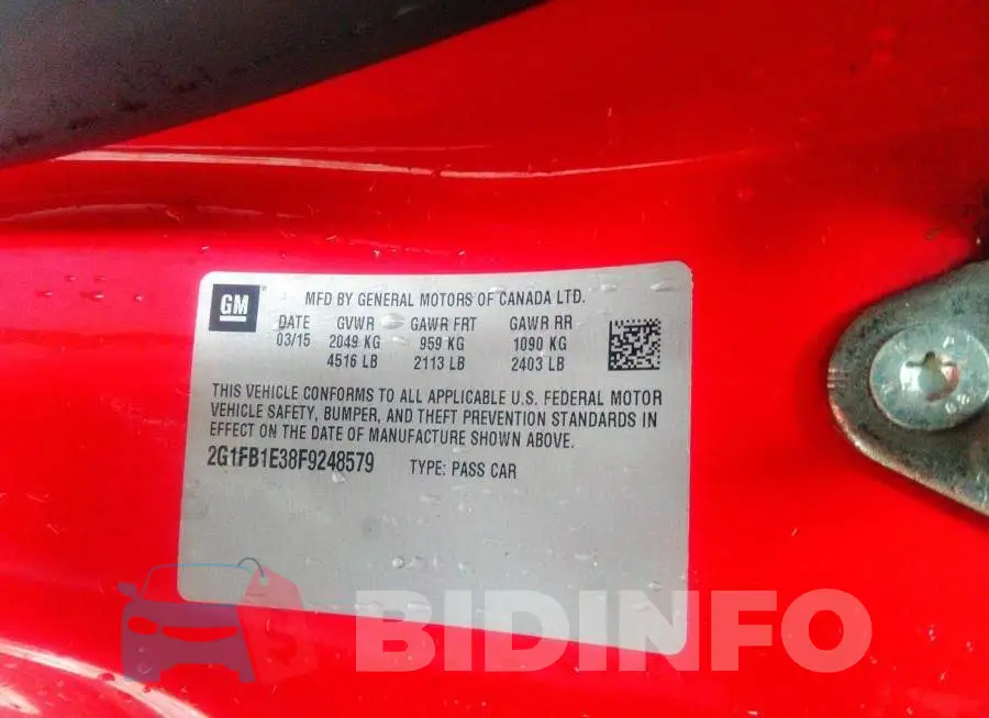 2G1FB1E38F9248579 Photo# 9