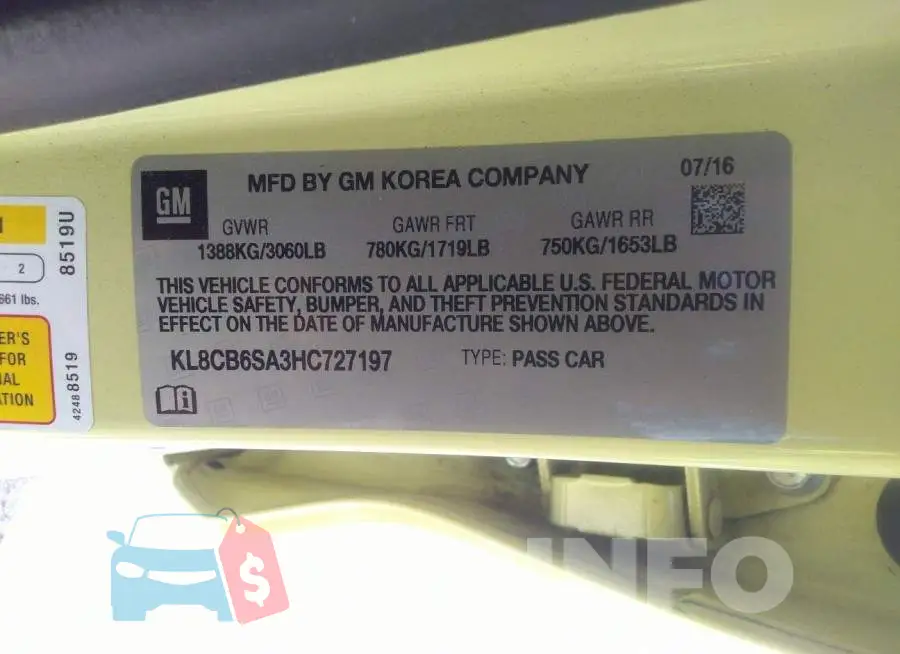 KL8CB6SA3HC727197 Photo# 9