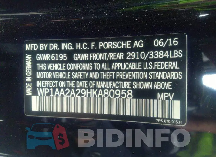 WP1AA2A29HKA80958 Photo# 9