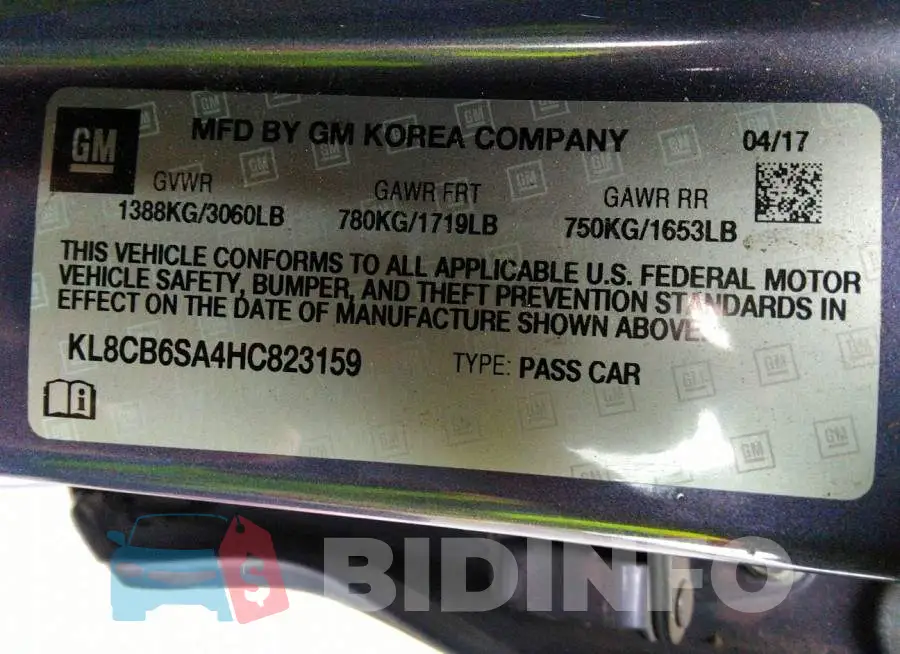 KL8CB6SA4HC823159 Photo# 9