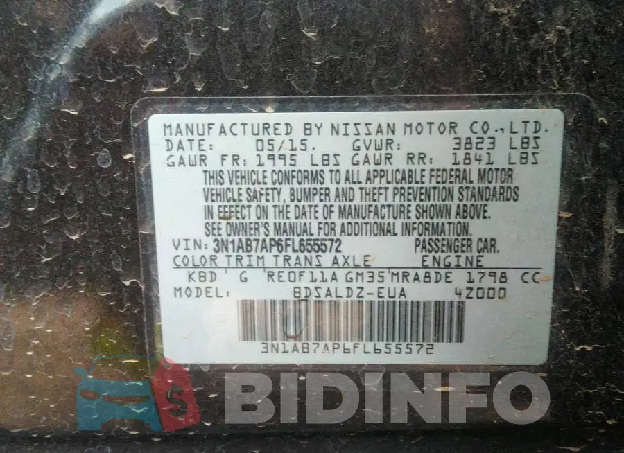 3N1AB7AP6FL655572 Photo# 9